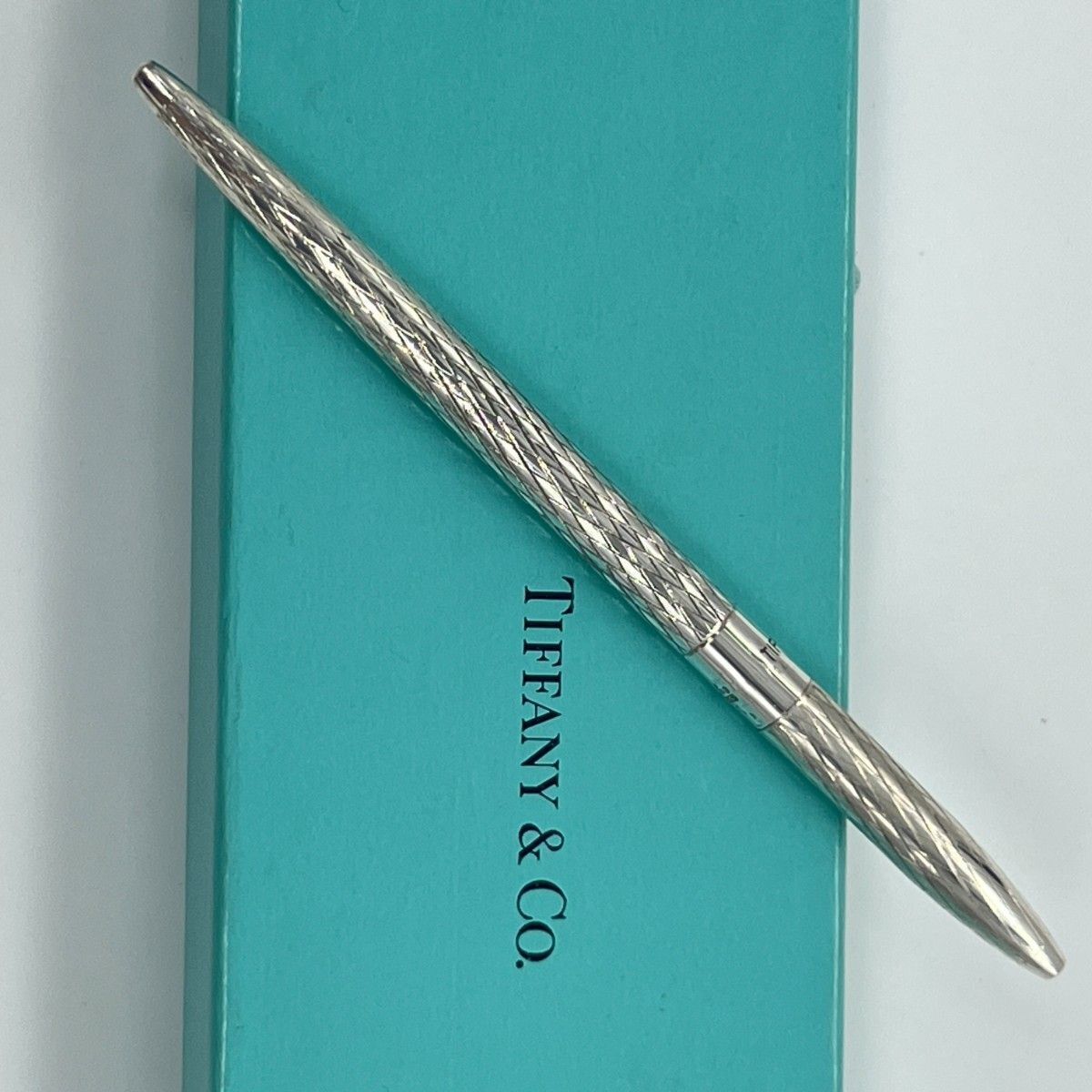 Tiffany T ボールペン　スターリングさシルバー ティファニー T ボールペン スターリングシルバー ティファニー ブルー