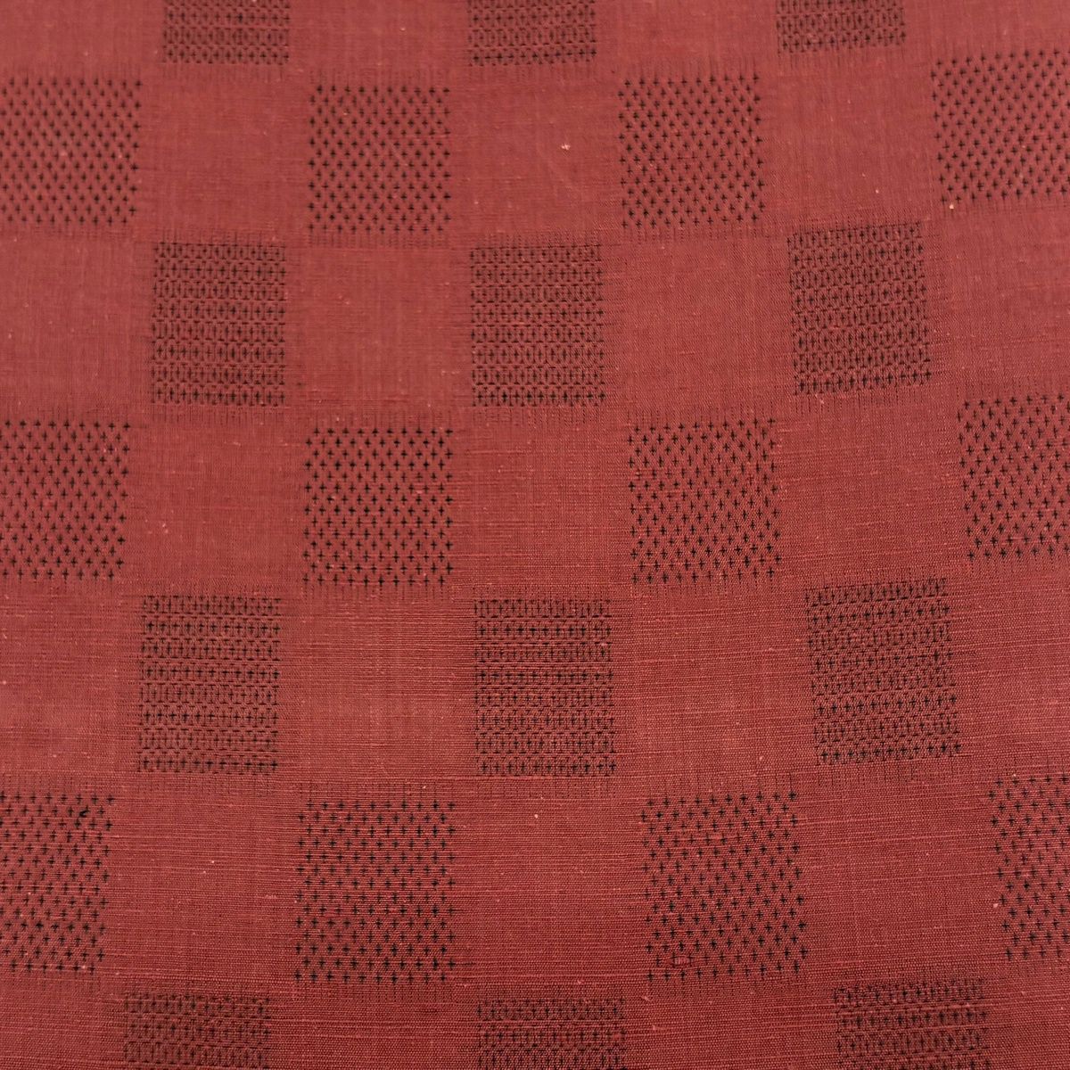 反物 秀品 紬 証紙 市松 絣柄 赤茶 正絹 【中古】 - メルカリ