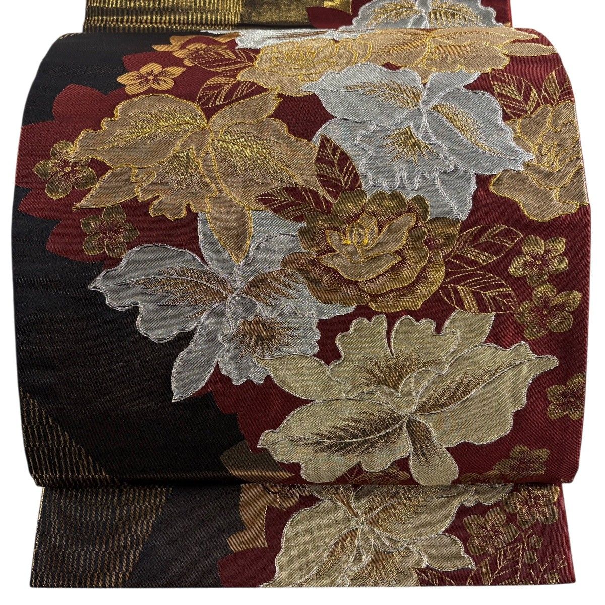 【中古】 袋帯 正絹(金銀糸除く) ゴールド 本金箔 草花柄 シルク箔 和装 呉服 和服 きもの レディース 女性 楽天市場】【中古】 袋帯 正絹(金銀糸除く) ゴールド 本金箔 草花柄