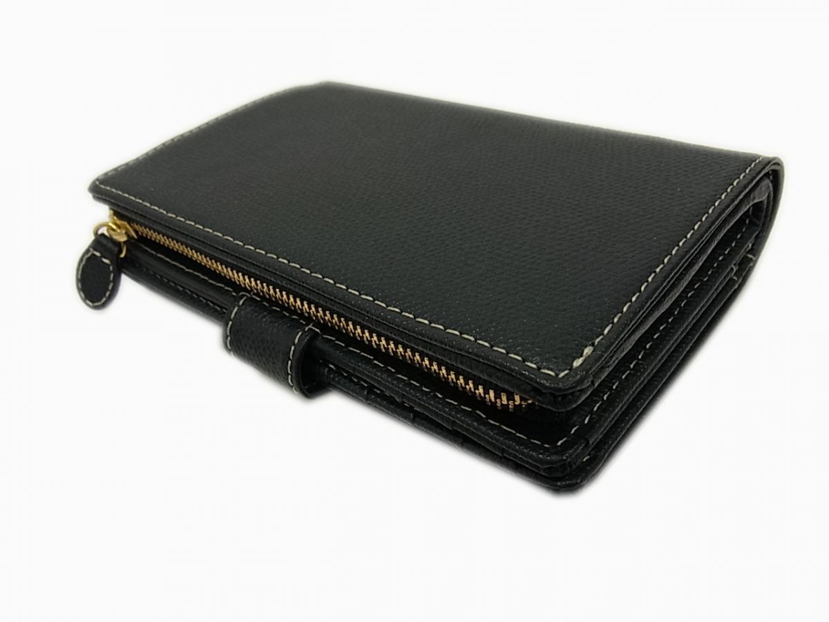 定価23,000円◇Kitamura 二つ折り財布 コンパクトウォレット ダークネイビー 小銭入れあり キタムラ レディース 定価23,000円◇Kitamura 二つ折り財布 コンパクトウォレット ダーク