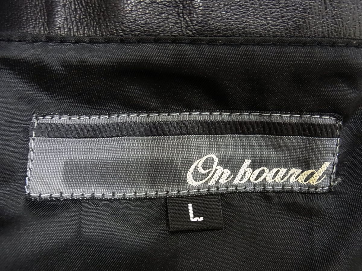 ☆Onboard オンボード シングルライダースジャケット レザージャケット 