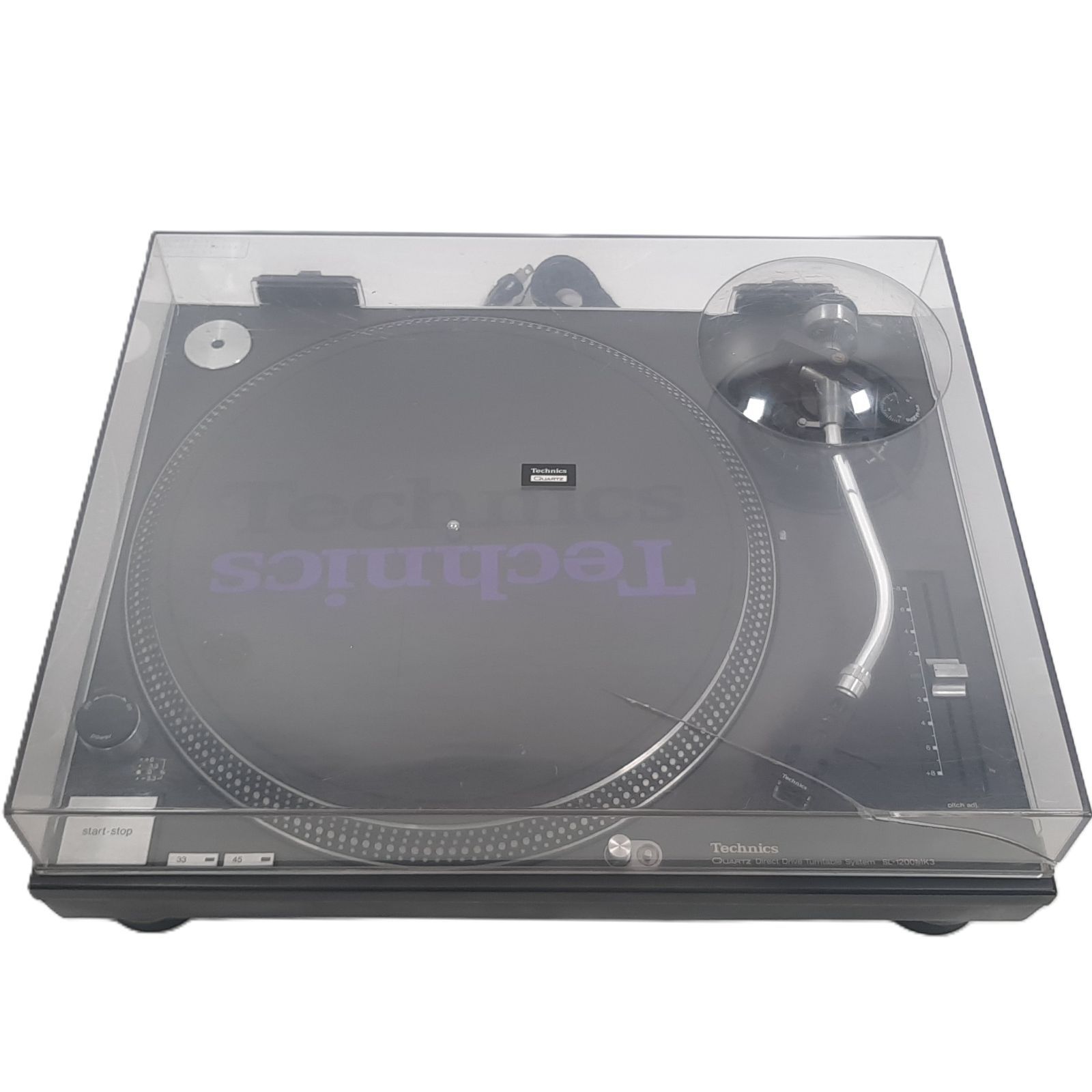 Technics SL-1200MK3 メンテナンス済み 動作品 ダストカバー付 Technics SL-1200MK3 2台 動作正常ダストカバーゴムマット付き
