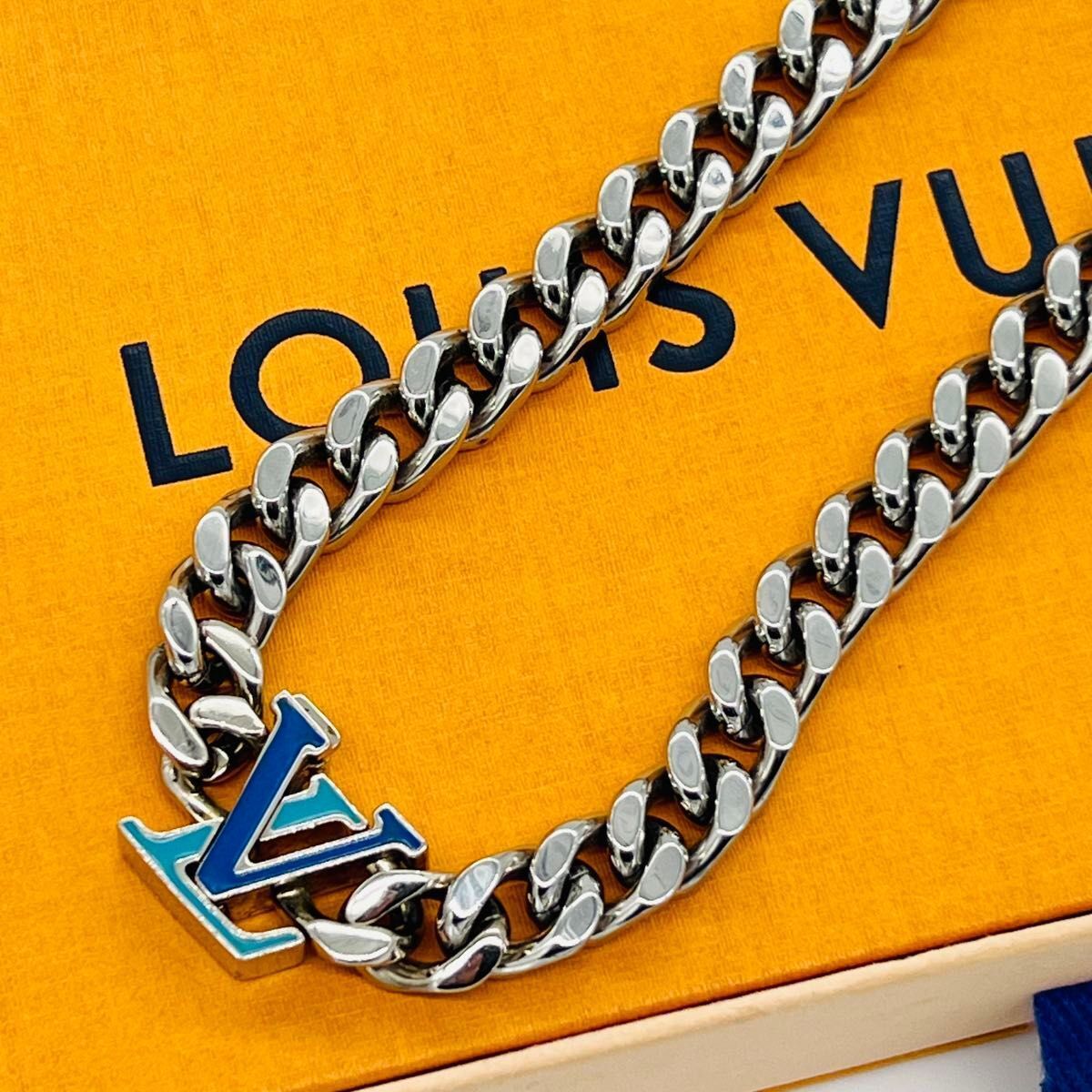 LOUISVUITTON ルイヴィトン M00907 コリエ LV チェーン ネックレス