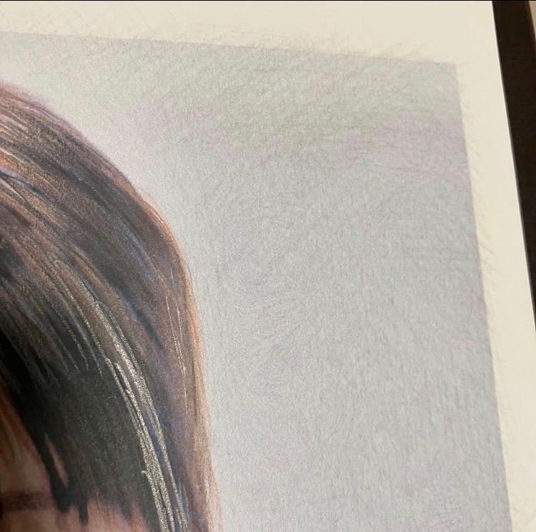 女優画⑦額装品 額縁寸法45cm×33cm パステル、水彩、色鉛筆画 - メルカリ