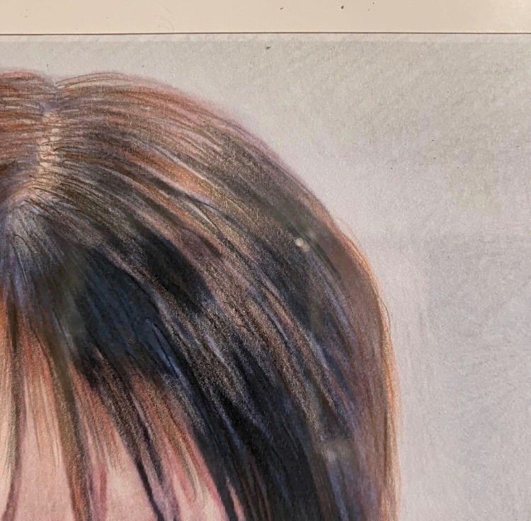 女優画⑦額装品 額縁寸法45cm×33cm パステル、水彩、色鉛筆画 - メルカリ