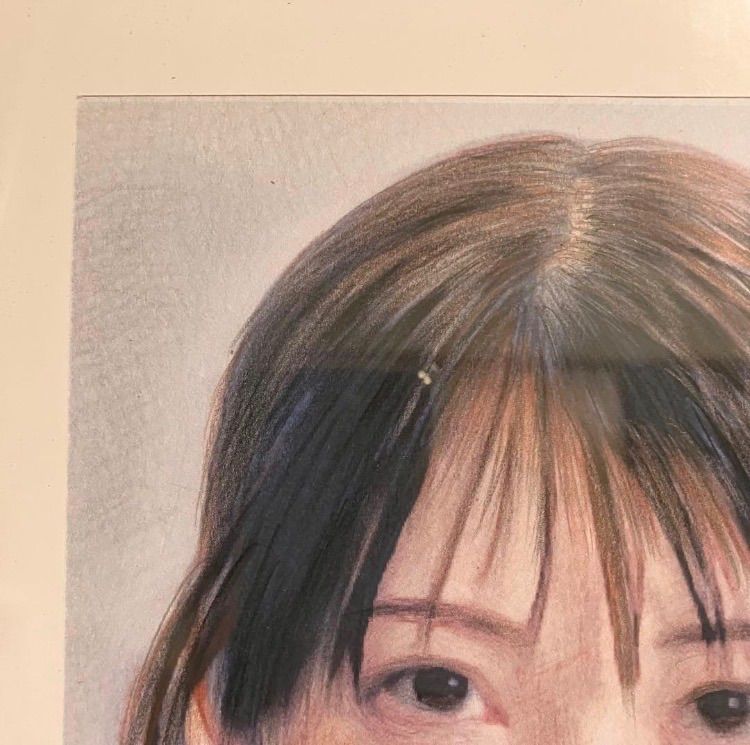 女優画⑦額装品 額縁寸法45cm×33cm パステル、水彩、色鉛筆画 - メルカリ