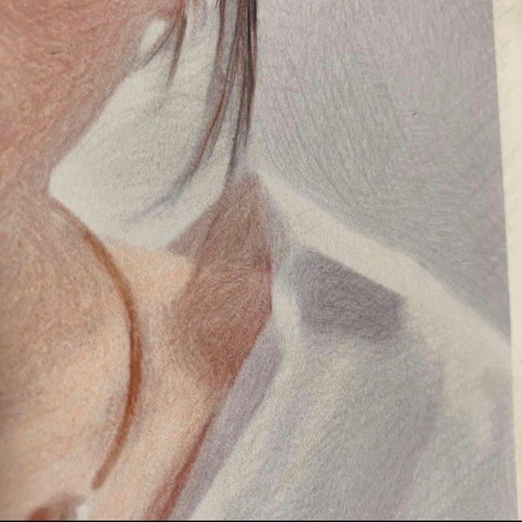 女優画⑦額装品　額縁寸法33cm×24cm　パステル、水彩、色鉛筆画 女優画⑦額装品 額縁寸法45cm×33cm パステル、水彩、色鉛筆画 - メルカリ