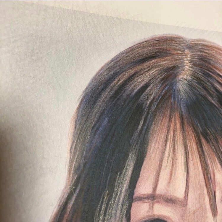 女優画⑦額装品 額縁寸法45cm×33cm パステル、水彩、色鉛筆画 - メルカリ