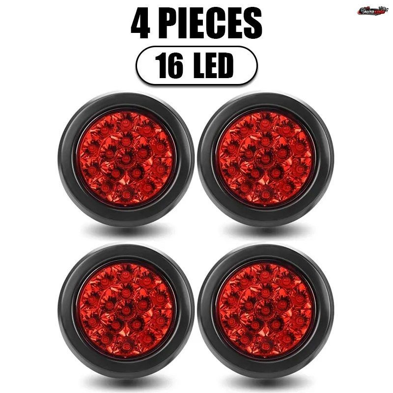 2個/4個 トラック トレーラー LED ブレーキ ストップ ターンシグナル 