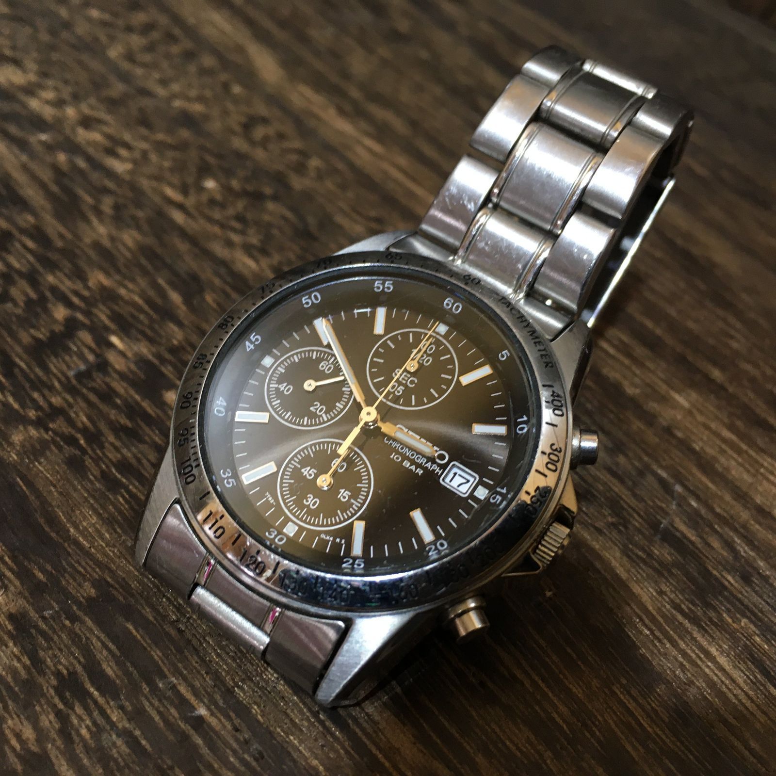 クロノグラフ SEIKO セイコー 腕時計 デイト - 7T92-0DW0 美品⁄稼働品