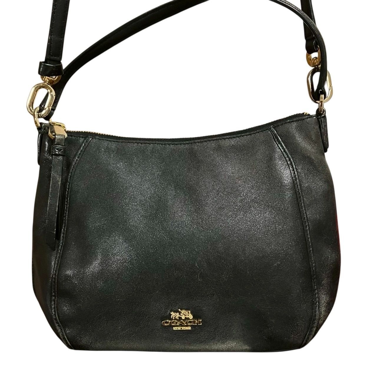 MY0665】COACH コーチ 2way ハンドバッグ ショルダーバッグ ブラック 