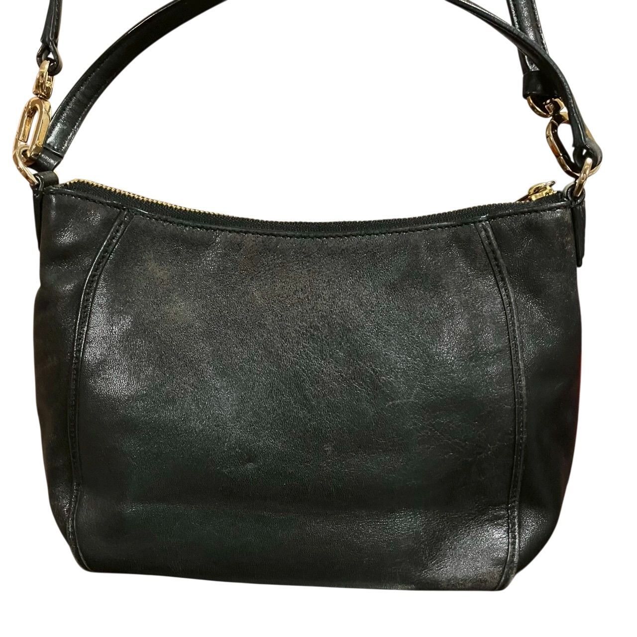 MY0665】COACH コーチ 2way ハンドバッグ ショルダーバッグ ブラック 