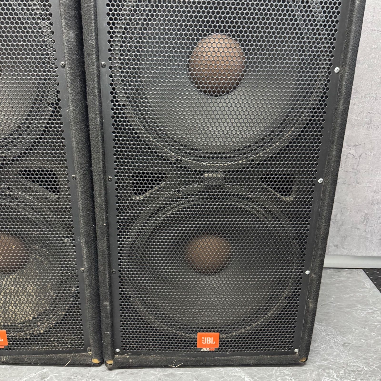 動作良好】JBL JRX100 2WAY フルレンジスピーカー ペア シリアル連番 