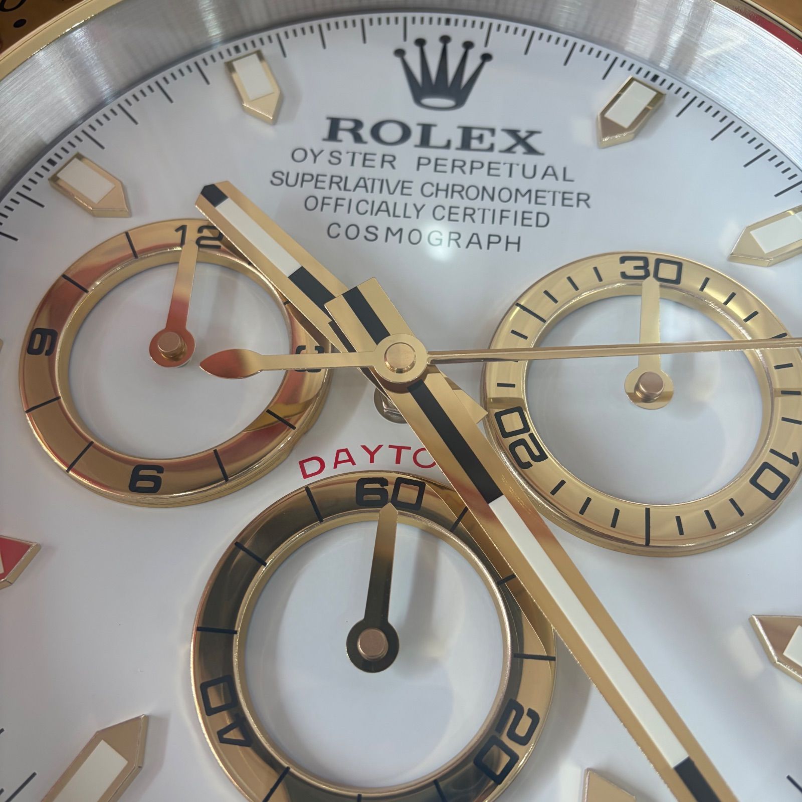 み*つ様 海外販促品　ROLEX ロレックス　COSMOGRAPH 掛時計 希少】ROLEX 掛け時計 新品未使用 送料無料 残り一点のみ！ - メルカリ