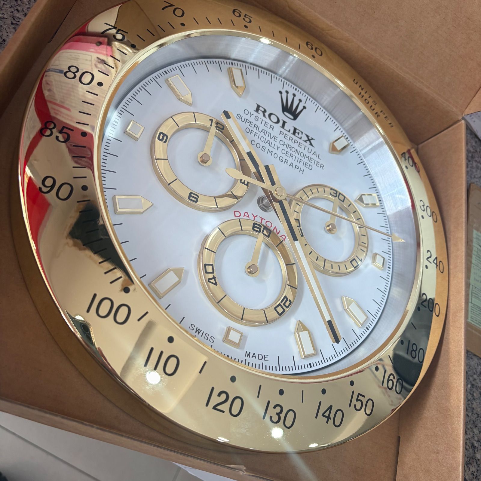 リプロダクト品　新品未使用 希少品 rolex掛け時計 希少】ROLEX 掛け時計 新品未使用 送料無料 残り一点のみ！ - メルカリ