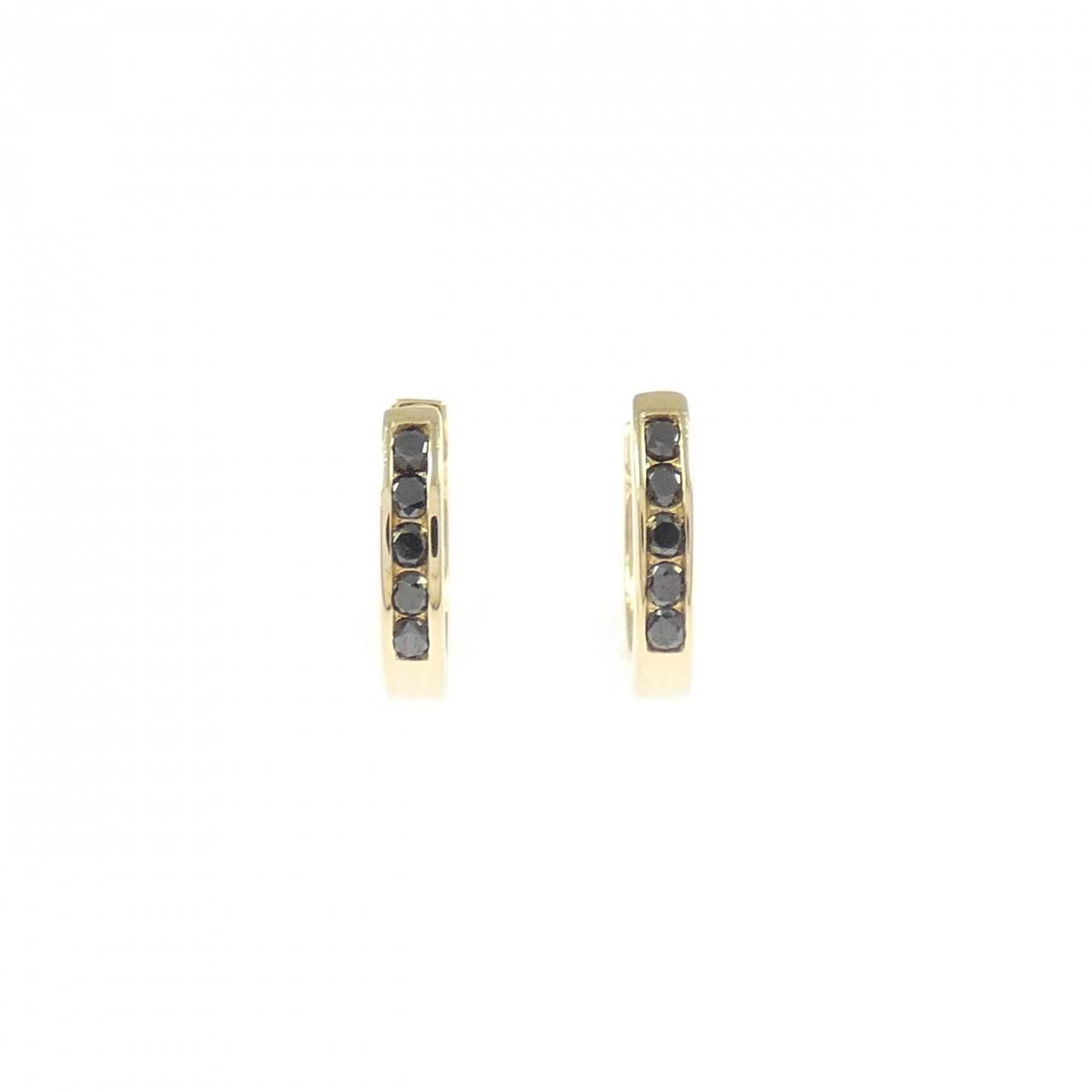 K18YG ダイヤモンド フープ ピアス 0.10CT 【公式通販】