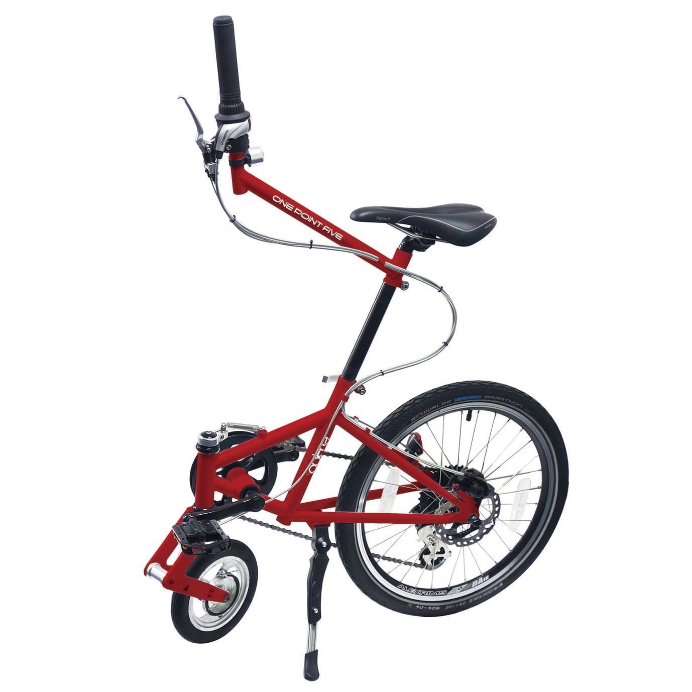 新品未使用 1.5輪車 outre ONE POINT FIVE 折りたたみ自転車 レッド