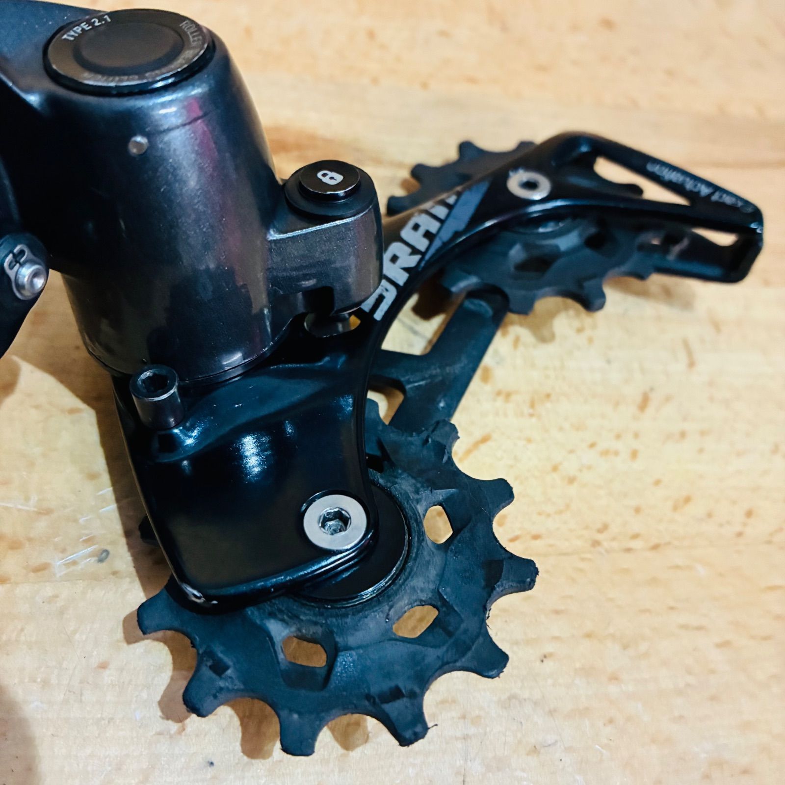 中古品】SRAM FORCE1 リアディレイラー 1×11s ミドルケージ スラム