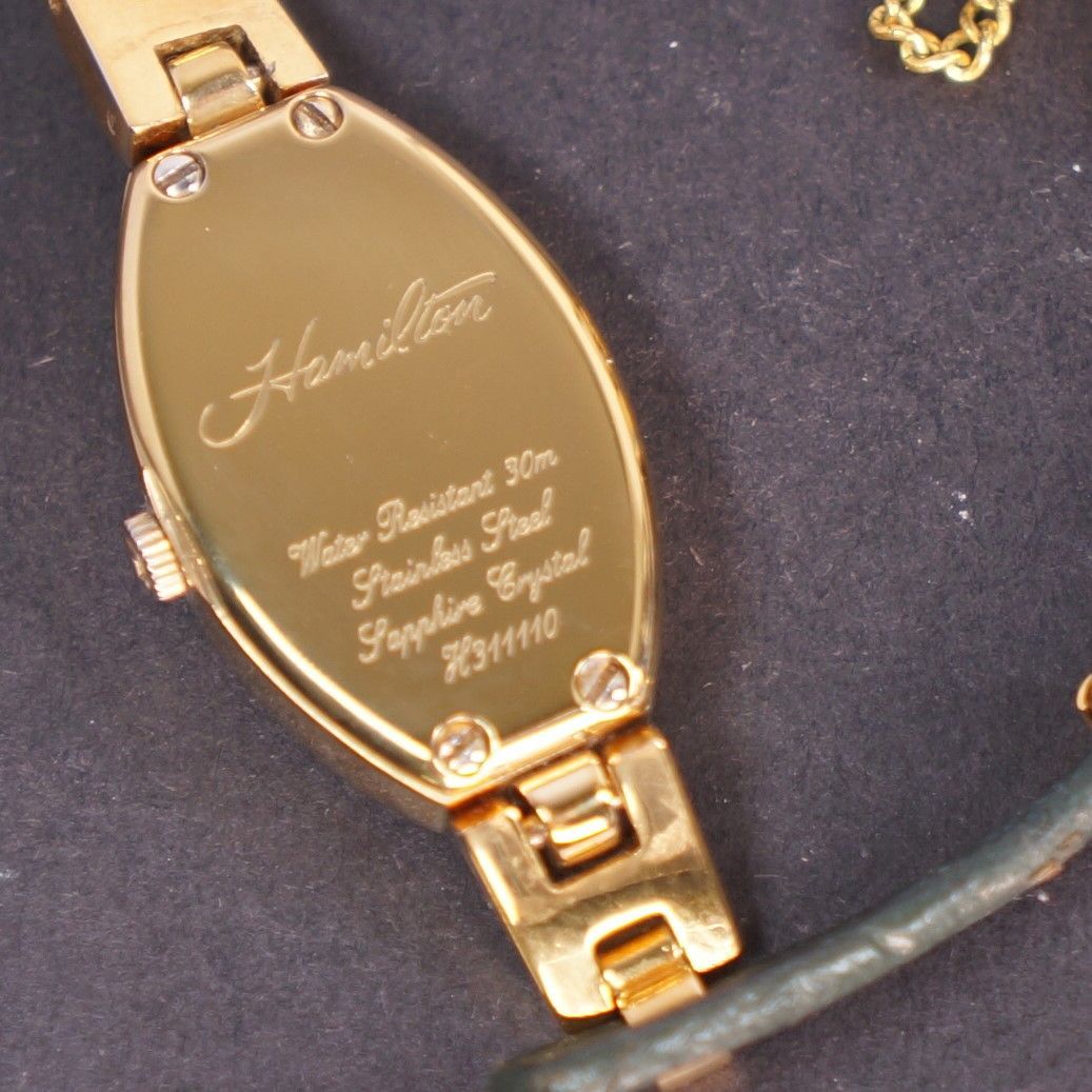 【稼働品】レディハミルトン　国内限定品 純正ベルト　電池交換済 Hamilton - 【稼働品】レディハミルトン 国内限定品 純正ベルト 電池