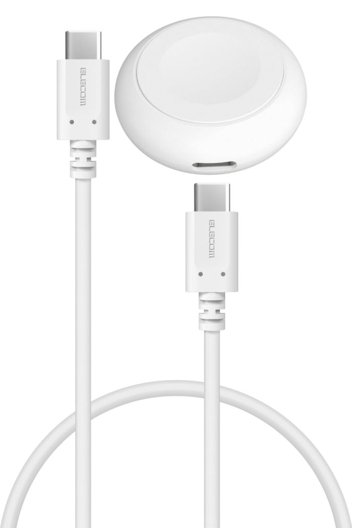 【新品・5営業日で発送】ELECOM エレコム AppleWatch磁気充電アダプター／高速充電／タイプC(MPA-AWCDFCQWH)