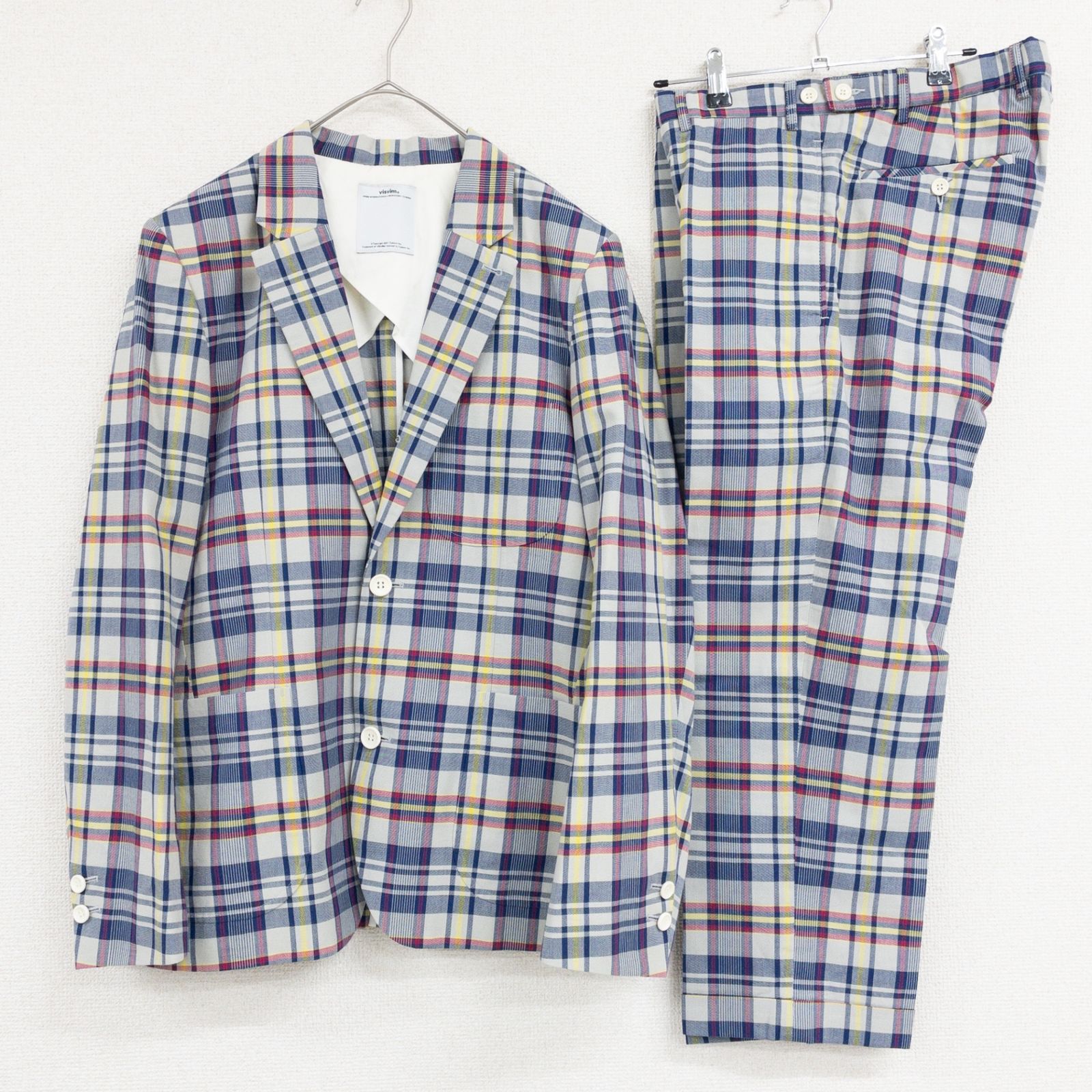 ◎visvim ヴィズヴィム セットアップ ジャケット パンツ チェック柄