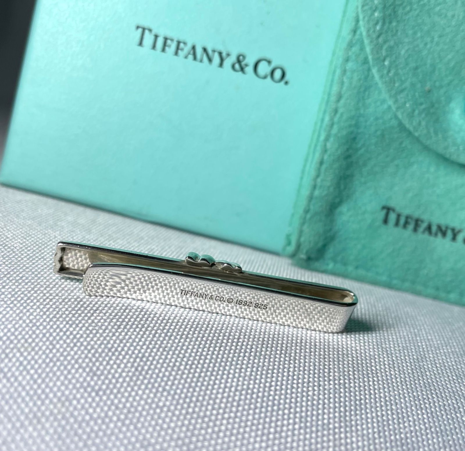 美品 Tiffany ティファニー シグネチャークロス ストライプライン