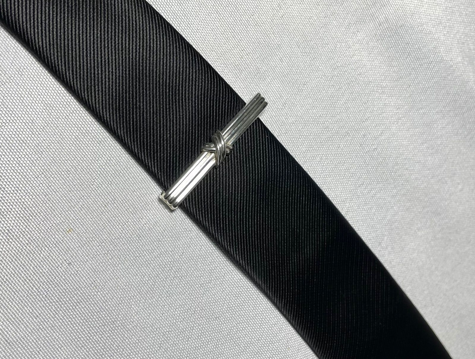 美品 Tiffany ティファニー シグネチャークロス ストライプライン