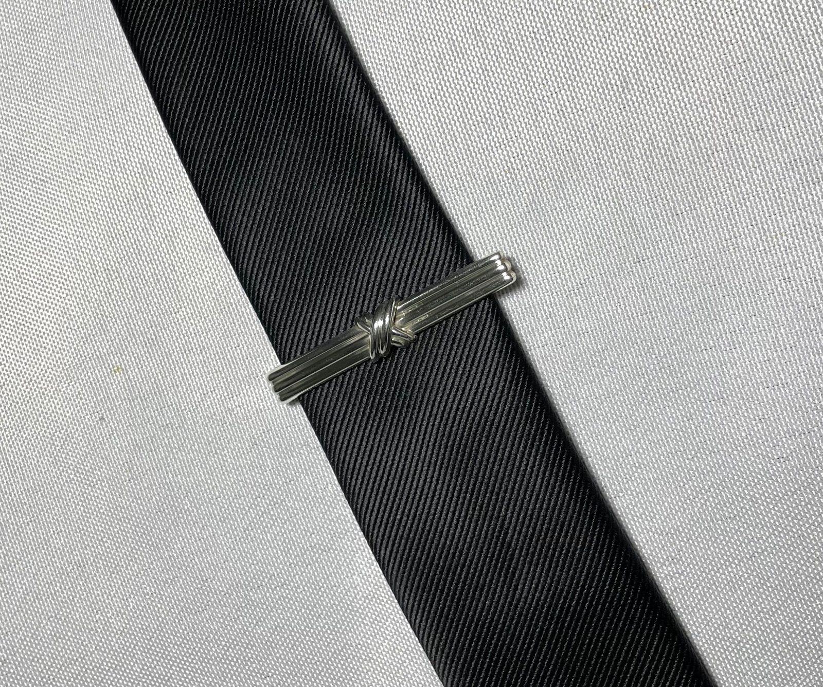 美品 Tiffany ティファニー シグネチャークロス ストライプライン