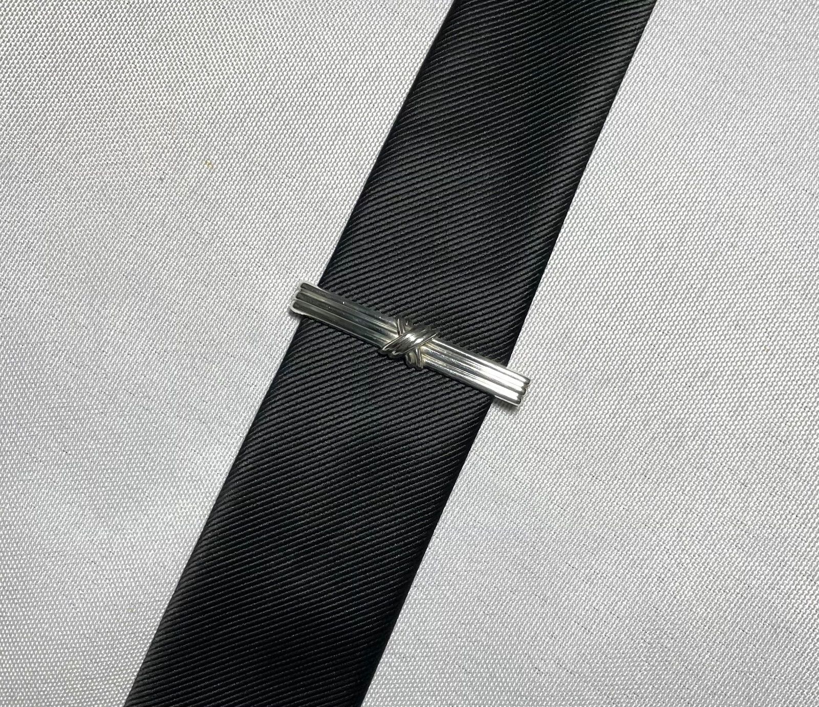 美品 Tiffany ティファニー シグネチャークロス ストライプライン
