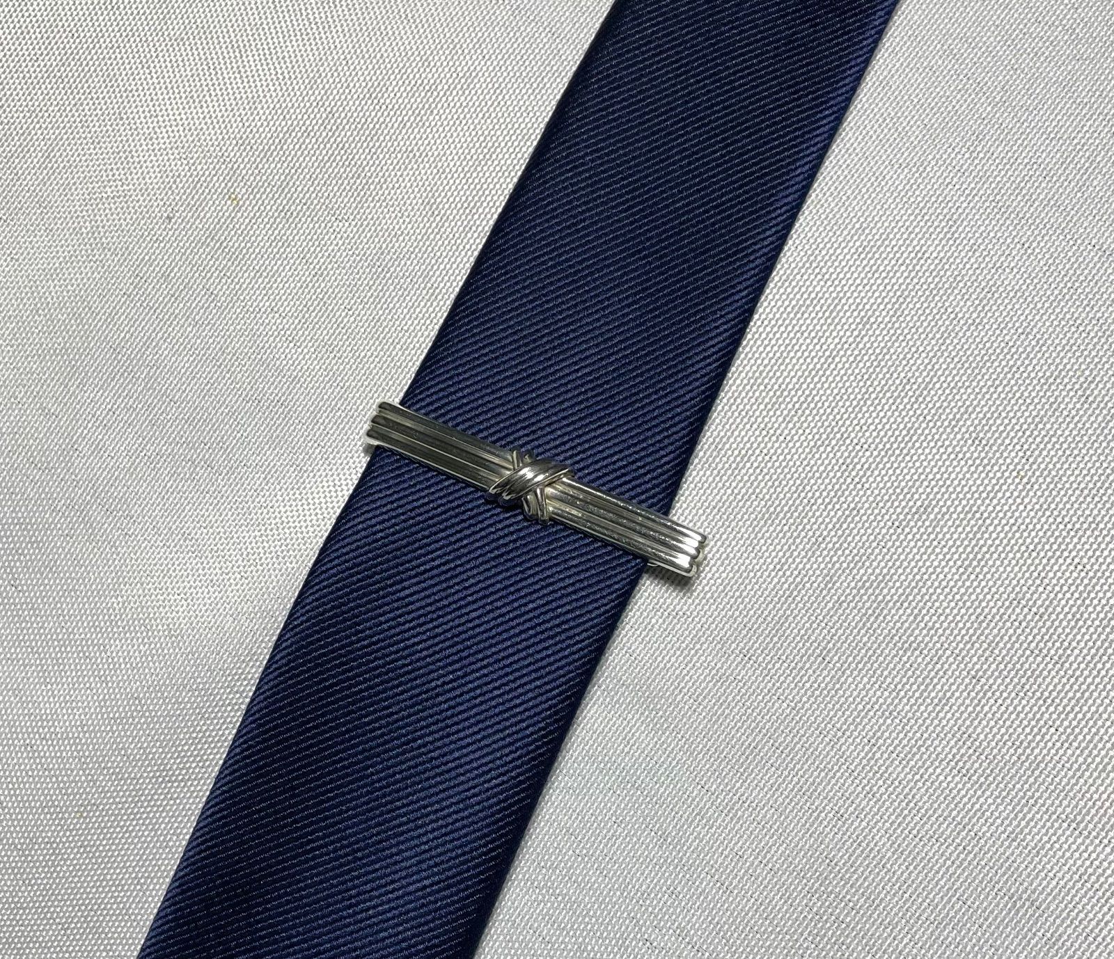 美品 Tiffany ティファニー シグネチャークロス ストライプライン