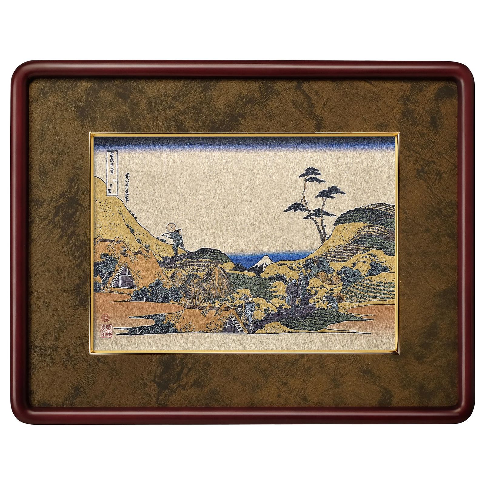 新品 ハクバ 額縁 ORI TOKYO(オリトーキョー)葛飾北斎 富嶽三十六景 下 