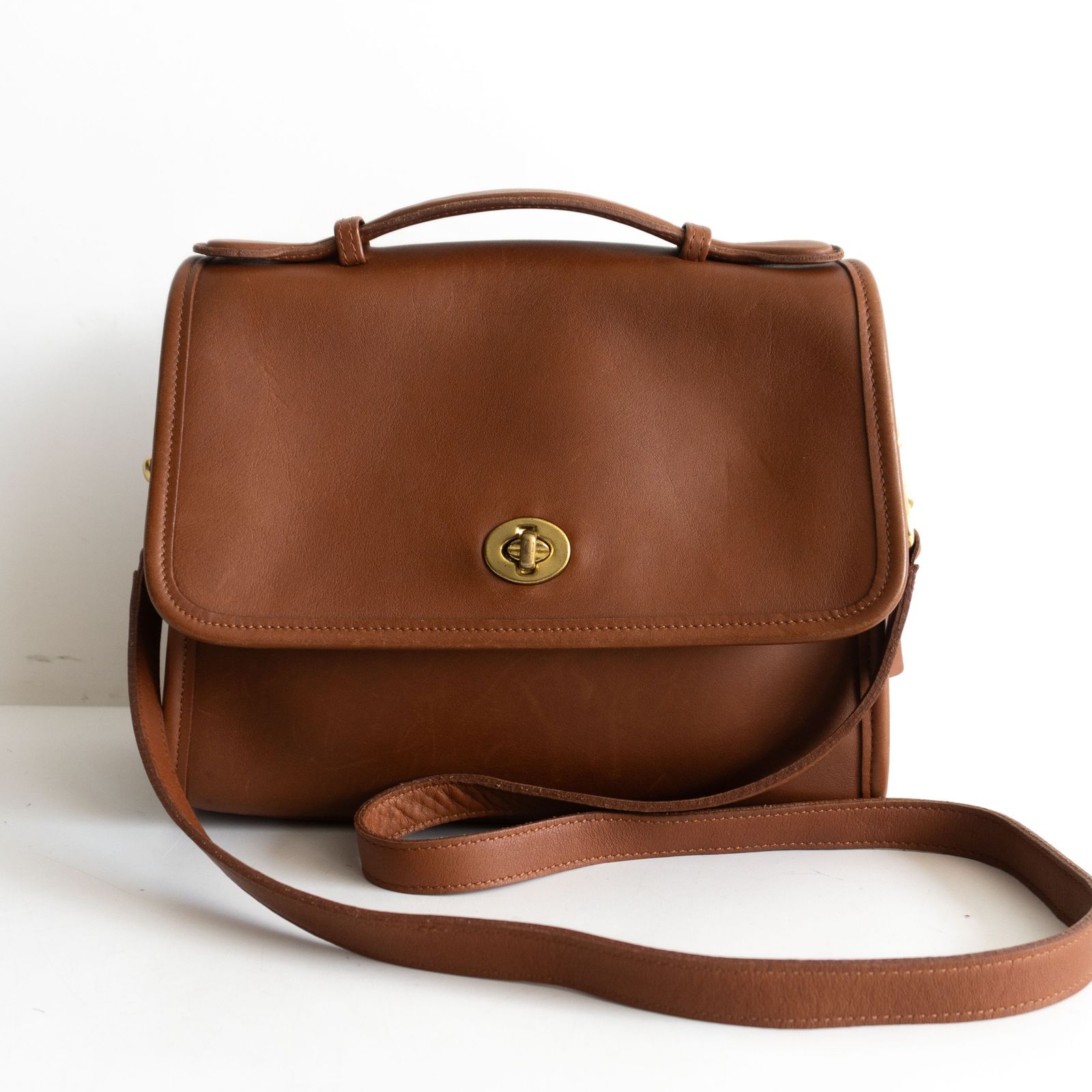 美品】OLD COACH【2WAY レザー ショルダーバッグ】 ブラウン ビジネス 