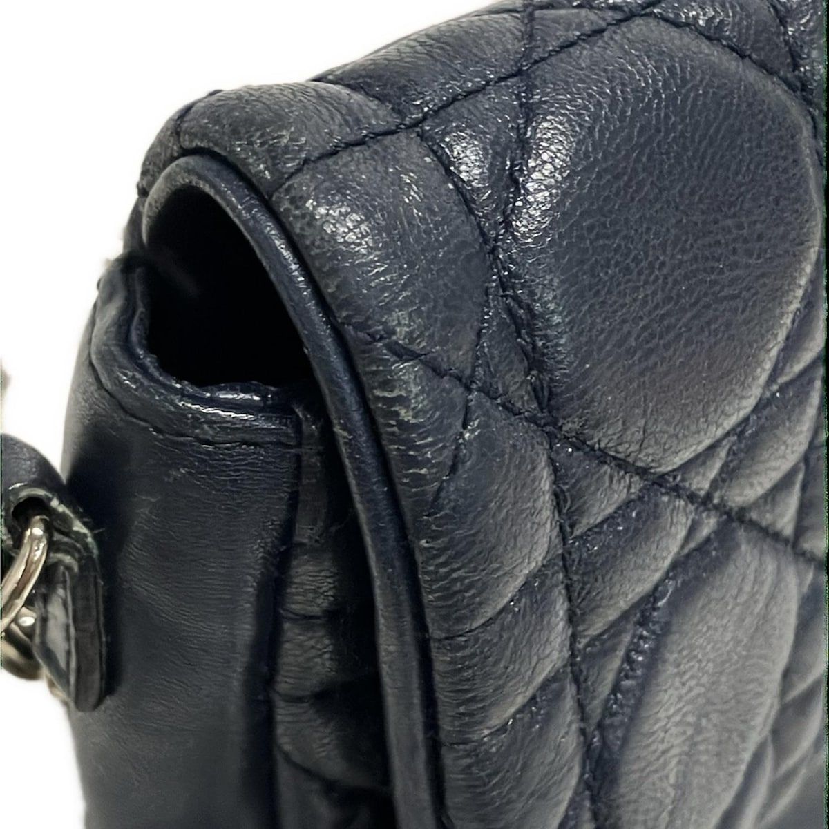 DIOR/ChristianDior(ディオール/クリスチャンディオール) ショルダーバッグ ニューロック/カナージュステッチ ネイビー チェーンショルダー レザー Christian Dior - DIOR/ChristianDior(ディオール/クリスチャン
