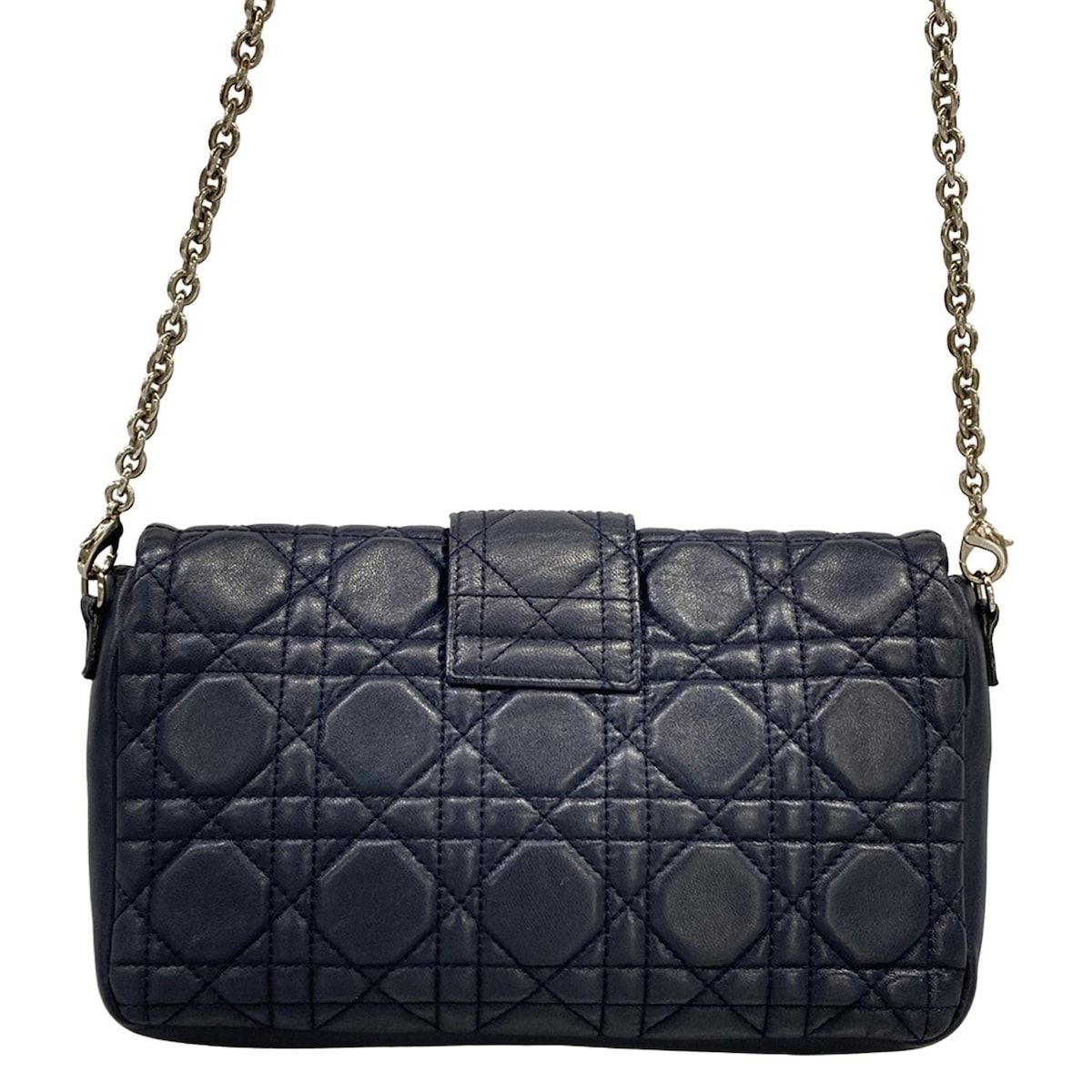 DIOR/ChristianDior(ディオール/クリスチャンディオール) ショルダーバッグ ニューロック/カナージュステッチ ネイビー チェーンショルダー レザー Christian Dior - DIOR/ChristianDior(ディオール/クリスチャン