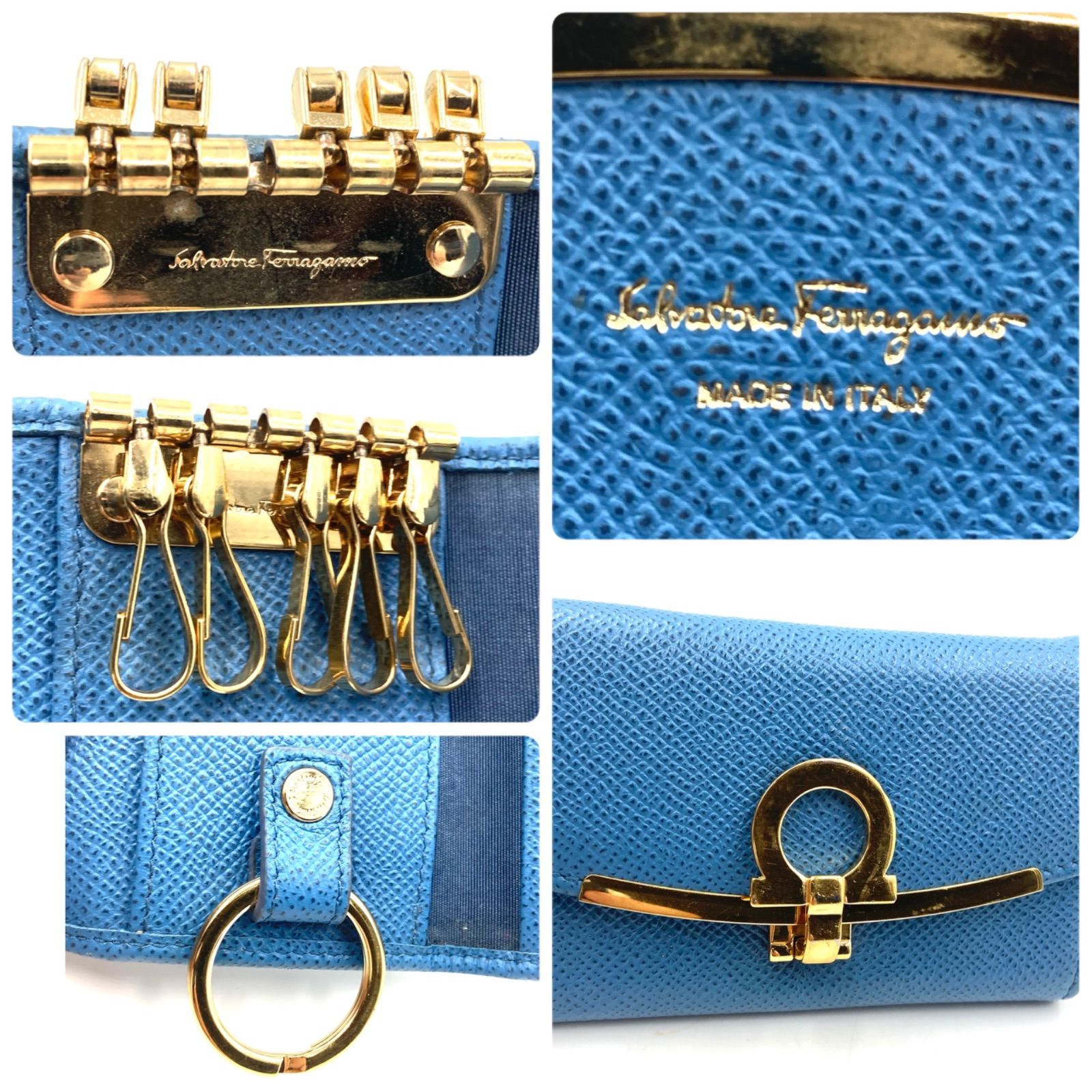 □良品□Salvatore Ferragamo サルヴァトーレフェラガモ ガンチーノ