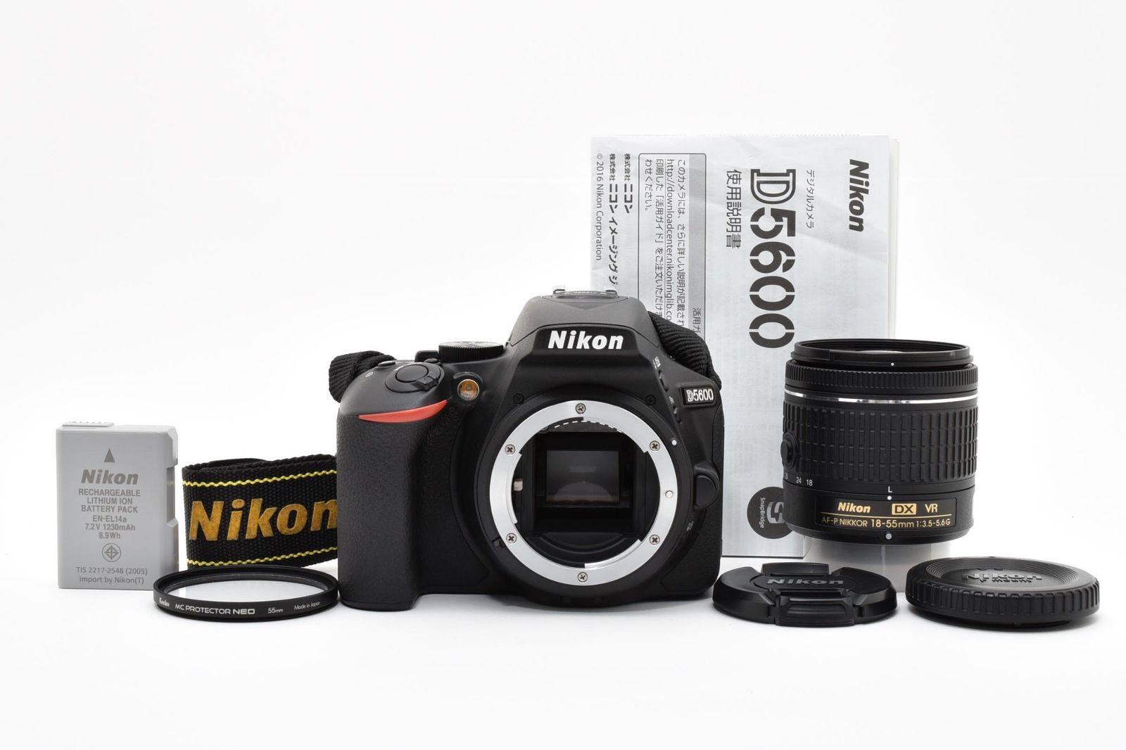 実用美品】Nikon ニコン D5600 シャッター数2077枚と少ない / AF-P