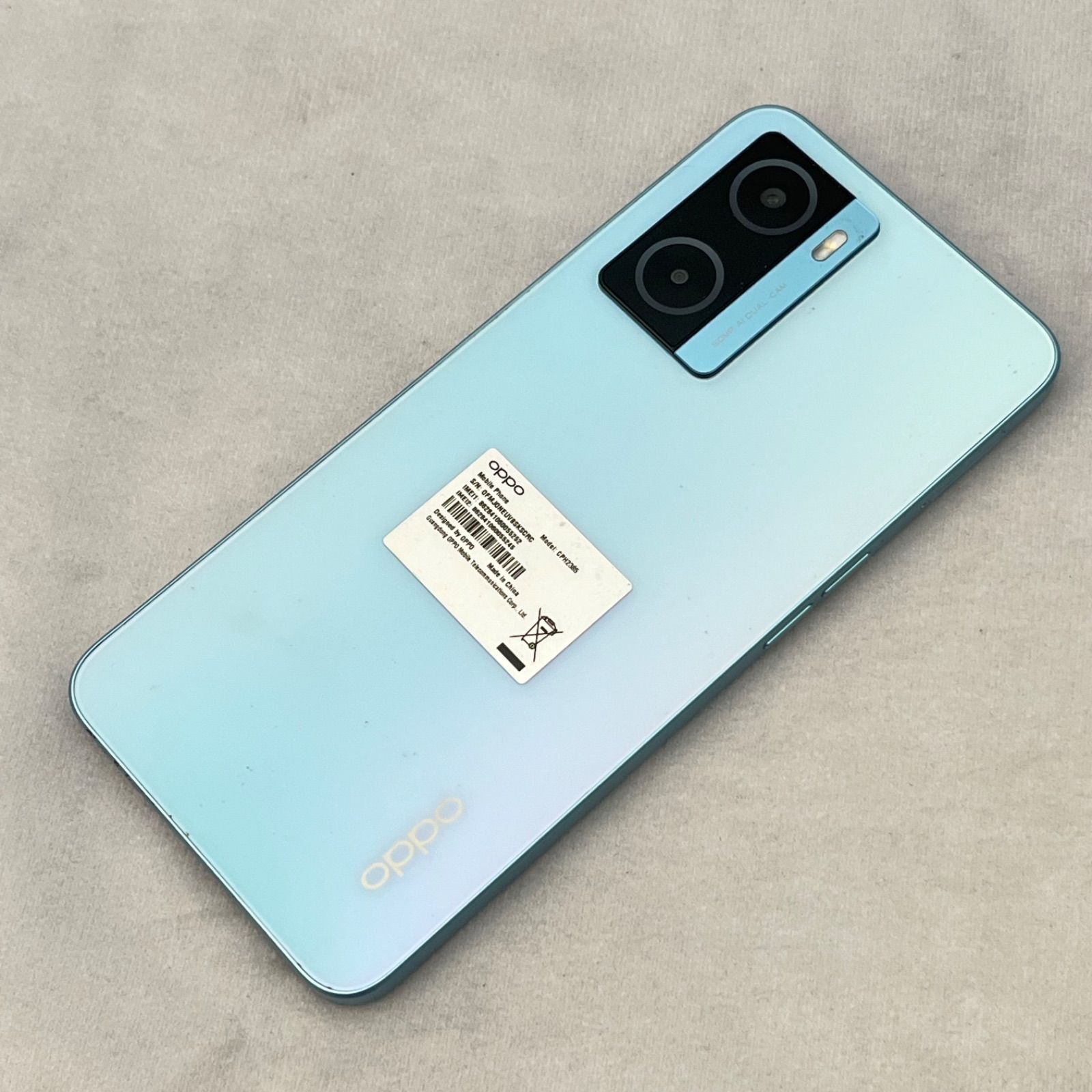 中古 OPPO A77 CPH2385 ブルー 本体 動作未確認 - メルカリ