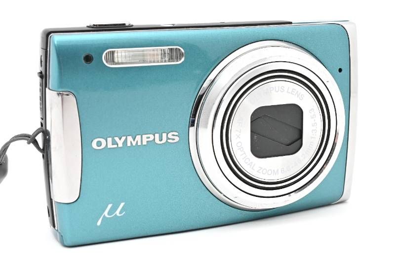 【良品】OLYMPUS オリンパス μ1060 ブルー デジカメ #215 実用品 箱あり】Olympus オリンパス μ1060 青 ブルー コンパクト