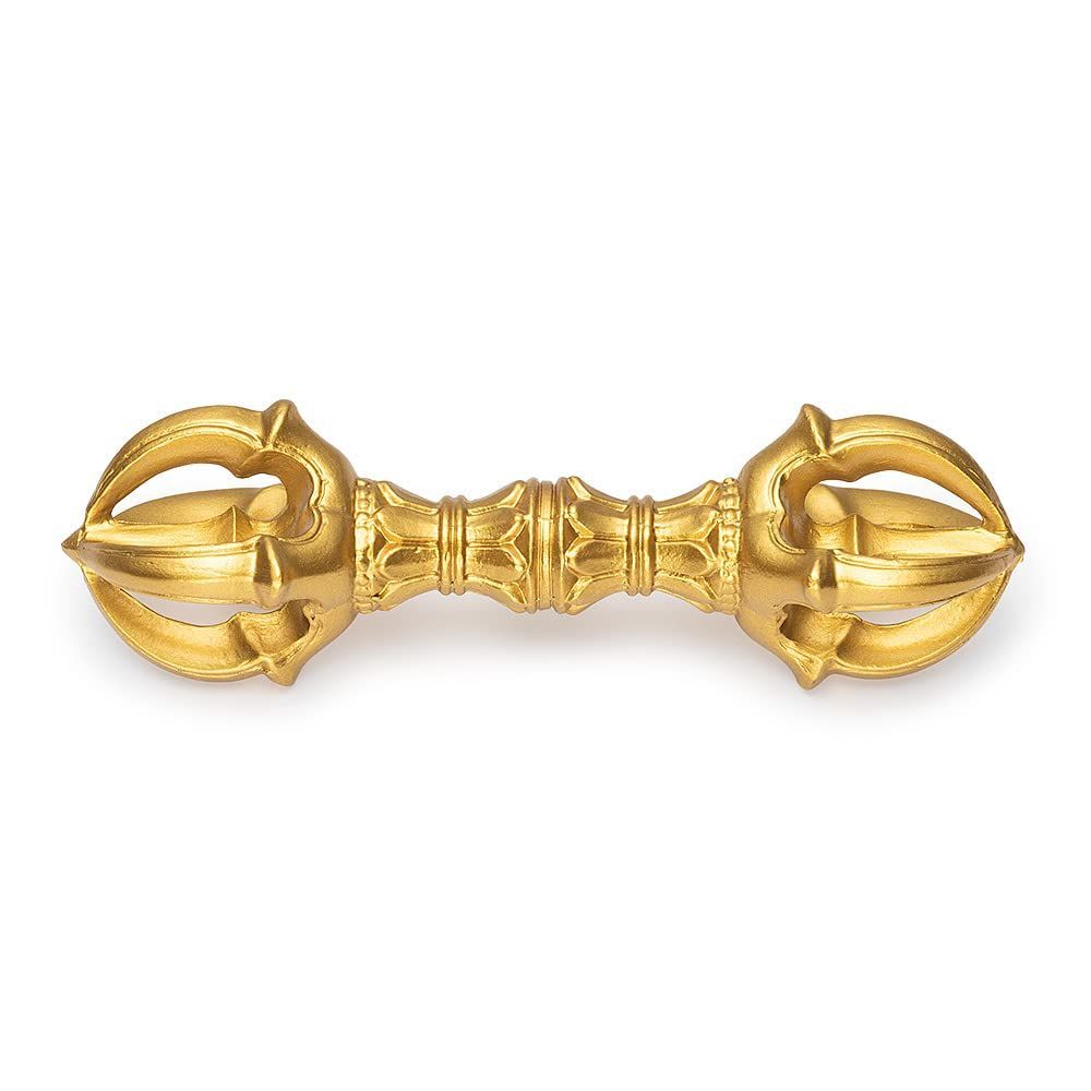 仏壇屋 滝田商店 五鈷杵 普及品 (長さ9.2cm)◆密教で使われる仏具・密教法具・寺院仏具・手道具・金剛杵【滝田商店発行 証明書付】