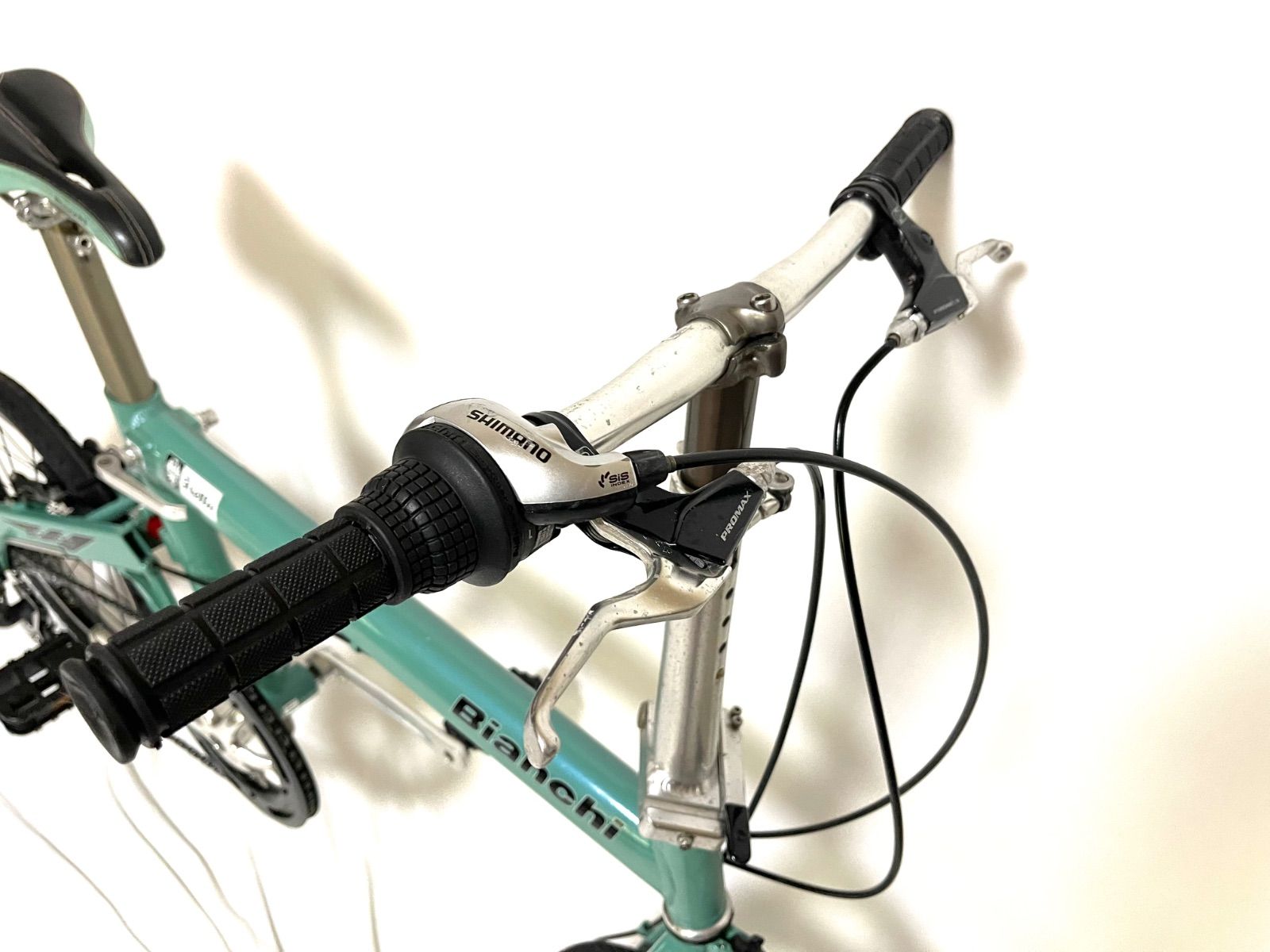 0297【即乘】送料無料 ビアンキ Bianchi 折り畳み自転車 Fretta