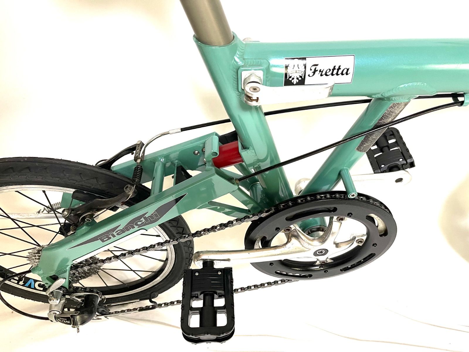 0297【即乘】送料無料 ビアンキ Bianchi 折り畳み自転車 Fretta