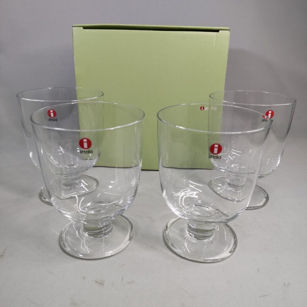 IITTALA イッタラ LEMPI レンピ クリアーグラス 4個セット 美品 湘南台 