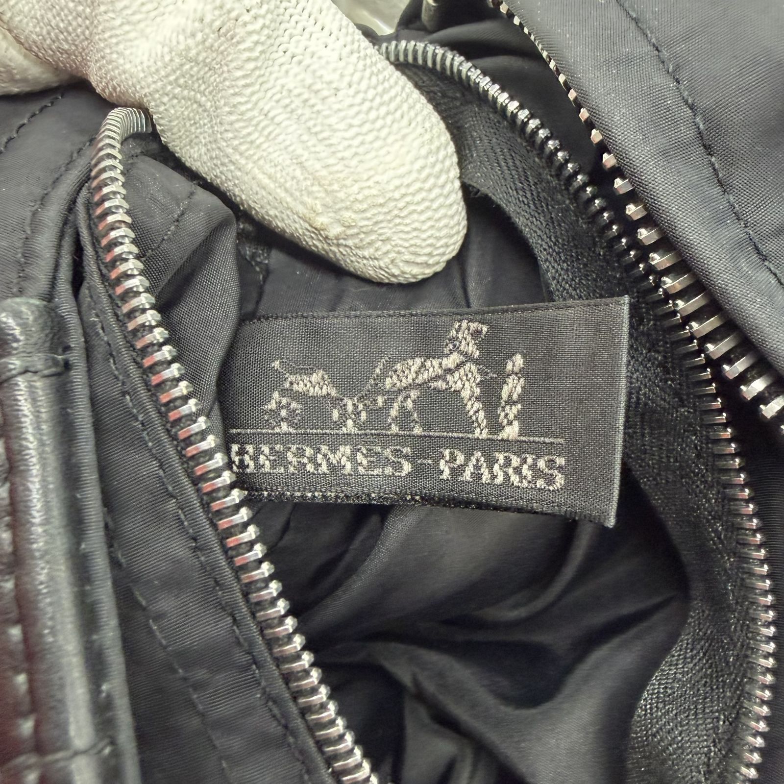 ☆HERMES アカプルコ バンドリエール ナイロン ショルダーバッグ 