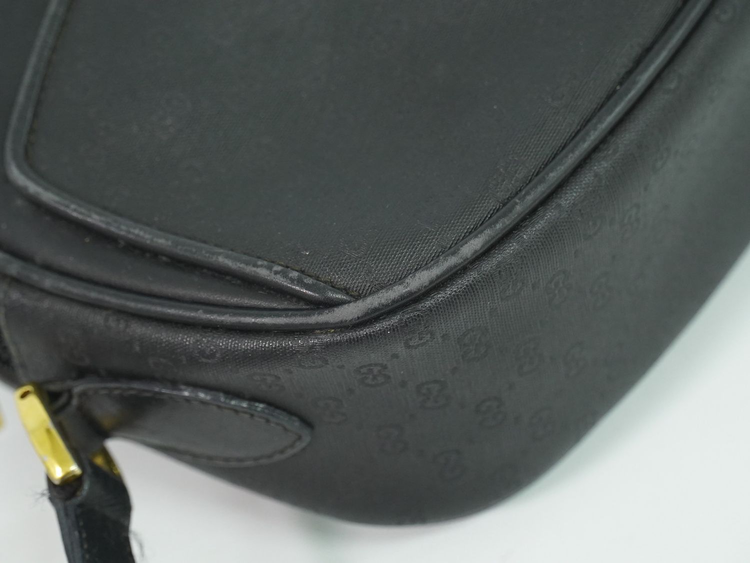 本物 グッチ GUCCI マイクロGG ショルダーバッグ ポシェット PVC 