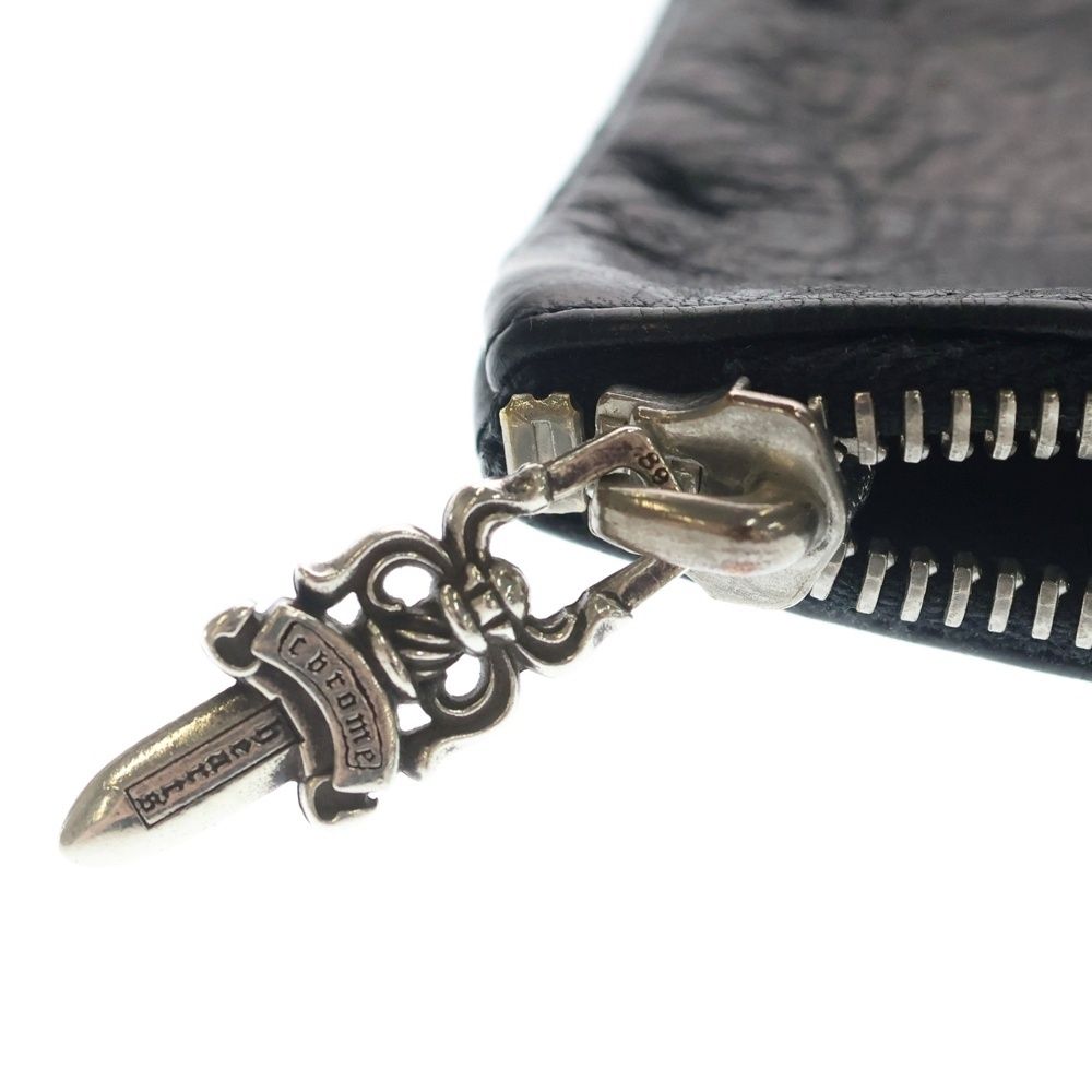 CHROME HEARTS クロムハーツ ZPR CHNG PURSE チェンジパース アフタークロスパッチ ダガージップケース ブラック CHROME HEARTS (クロムハーツ) ZPR CHNG PURSE チェンジパース クロス