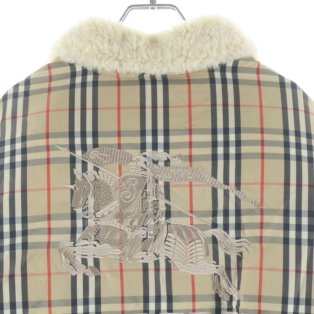 SUPREME (シュプリーム) 22SS ×Burberry Shearling Collar Down Puffer