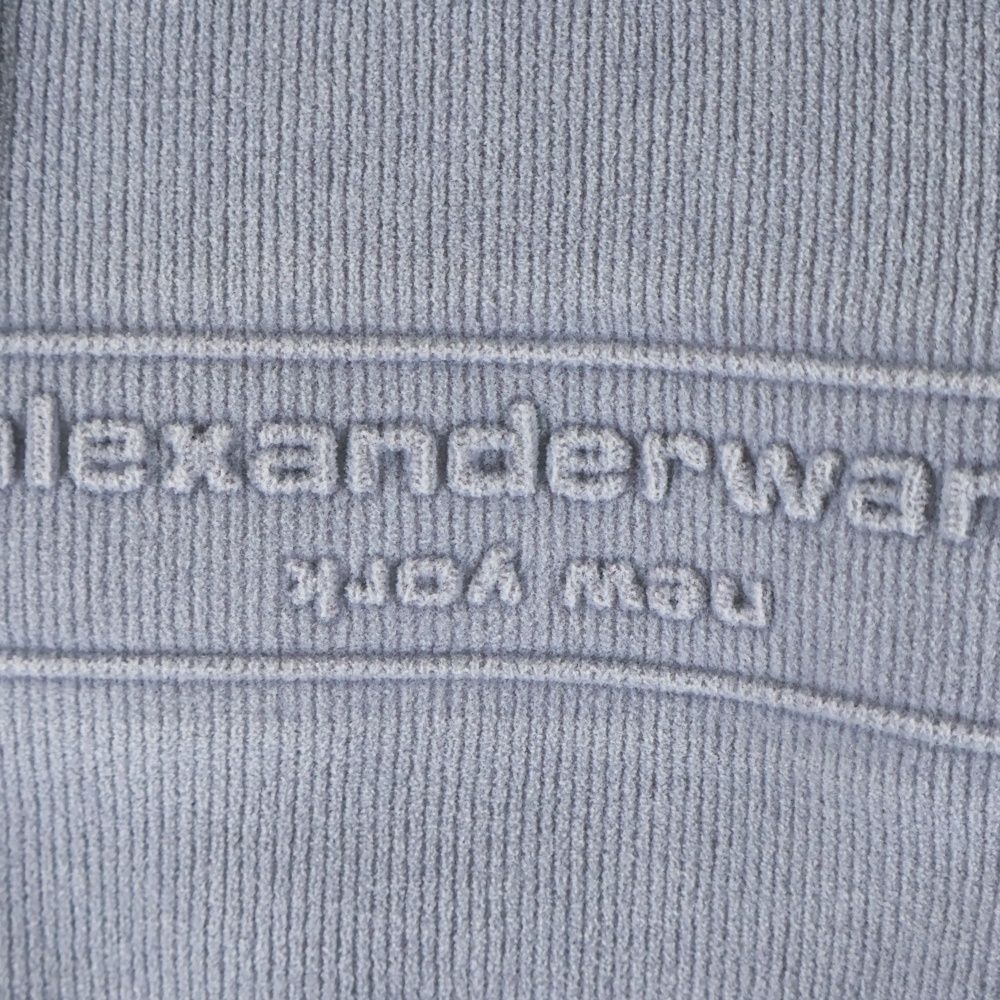 ALEXANDER WANG (アレキサンダーワン) Embossed Logo Ribbed T-shirt