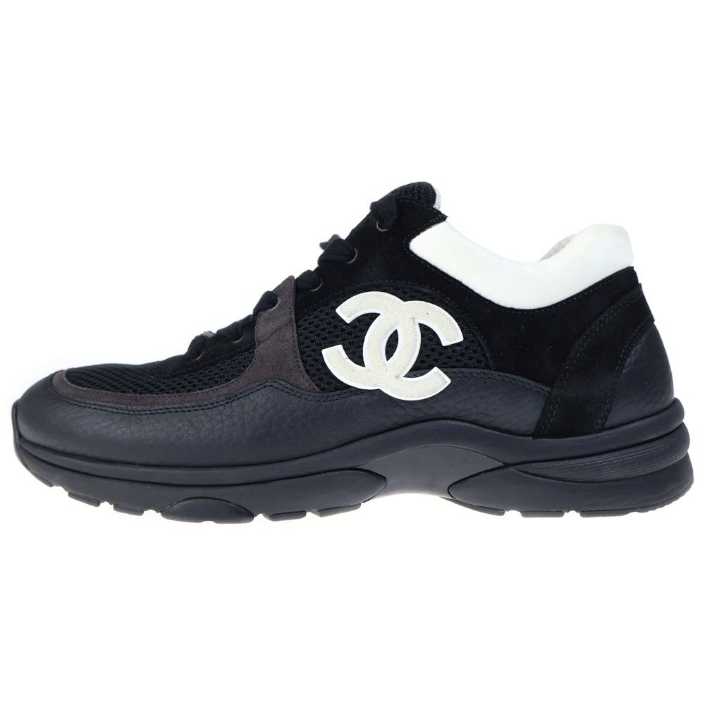 シャネル CHANEL G38301 スニーカー CHANEL (シャネル) ココマーク ファブリック ローカットスニーカー