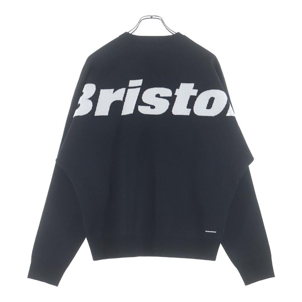 新品未使用　タグ付き　FCRB 242109 ロゴ　クルーネック　長袖　ニット F.C.R.B./F.C.Real Bristol/FCRB (エフシーアールビー/エフシーレアル