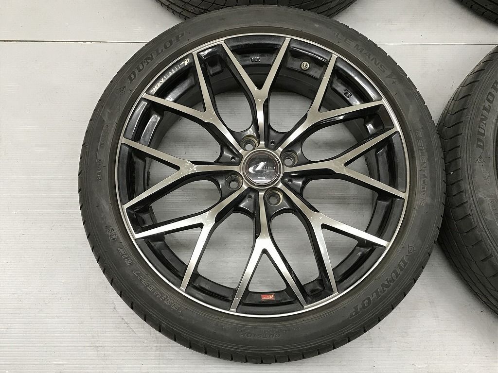 DUNLOP LE MANS V ルマン5 215/45R17 17インチ 夏タイヤ 4本 2019年製 バリ溝 プリウス BRZ トヨタ86等　(VTP382MTK) クレジットカード QR決済可能 楽天市場】【 取付対象 】 【 2025年製 】 ダンロップ LE MANS V+